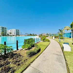  Apartamento Bluu Lagoon - Depa Enorme Alberca